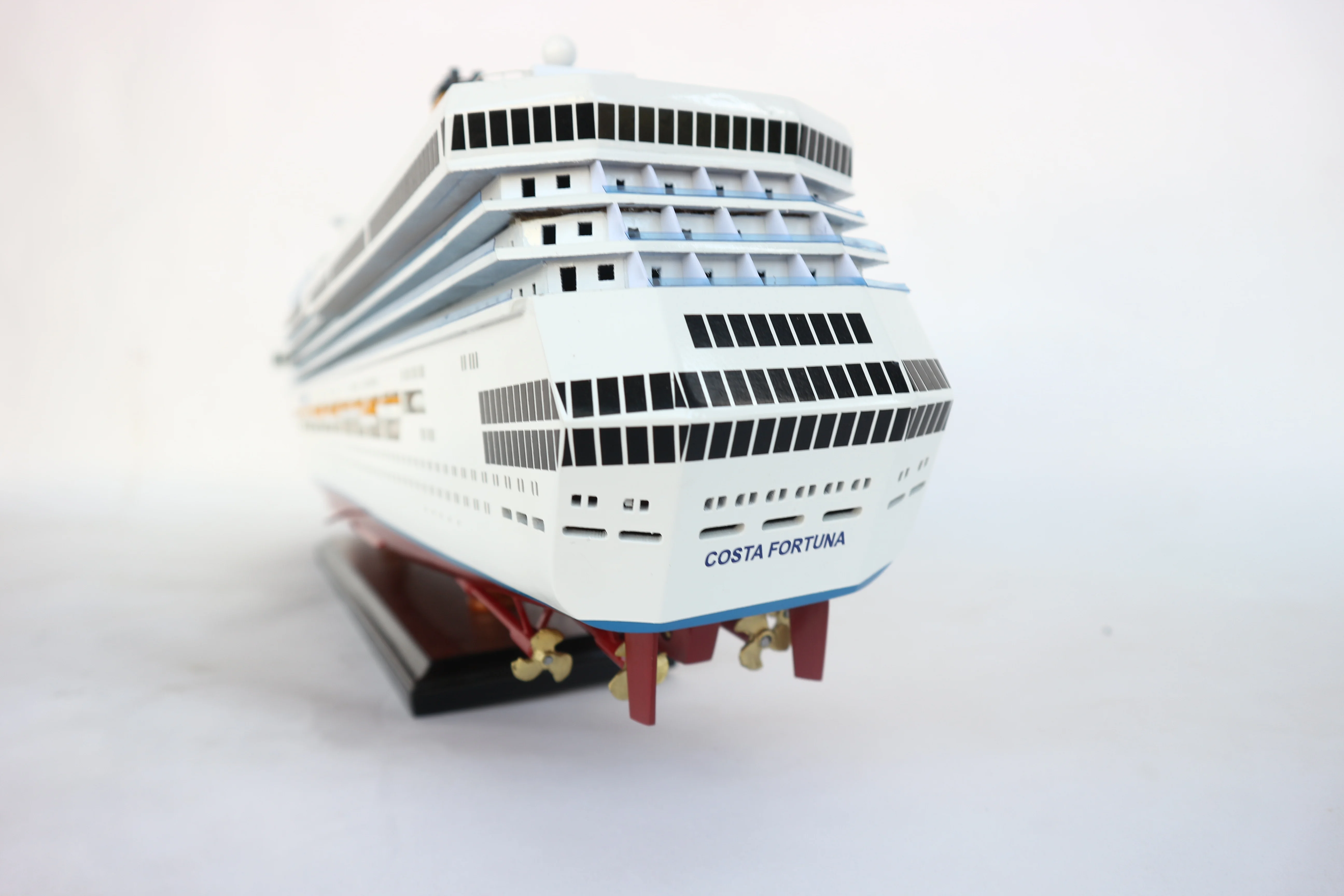 Деревянная модель круизного судна COSTA FORTUNA деревянная лодки высококачественный продукт сделано во Вьетнаме