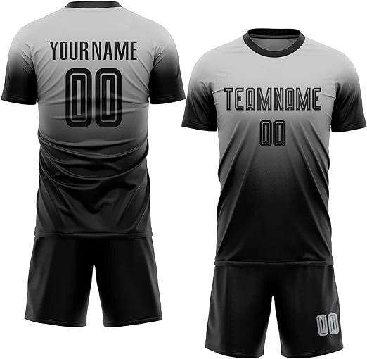 Unisex Quick-Dry Breathable Soccer Training Shirt Football Jersey Set New Design Customizable Team Name for Adults Wholesale