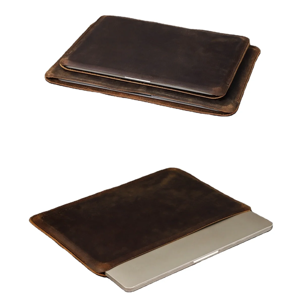 Laptop Sleeve Case For MacBook Pro Air M2 13 14 16 Inch Leather Cover HP ASUS DELL XPS 13 Notebook Bag Men