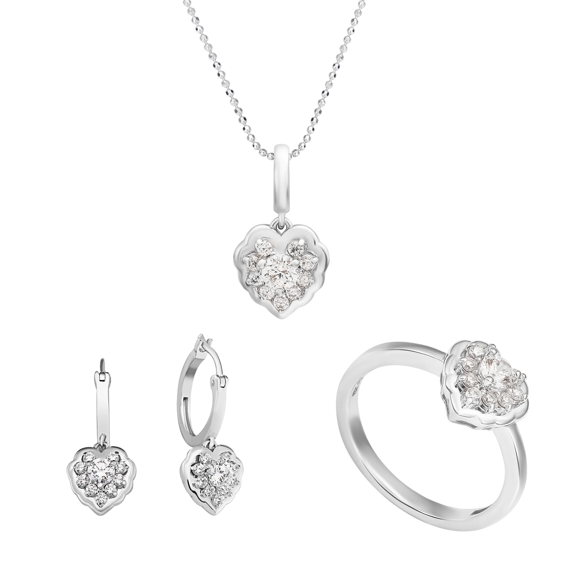 Silver 925 Jewelry Sets for Women Fashion Jewelry Cz 925 Sterling Silver Custom Jewelry - PNJ Manufacturer