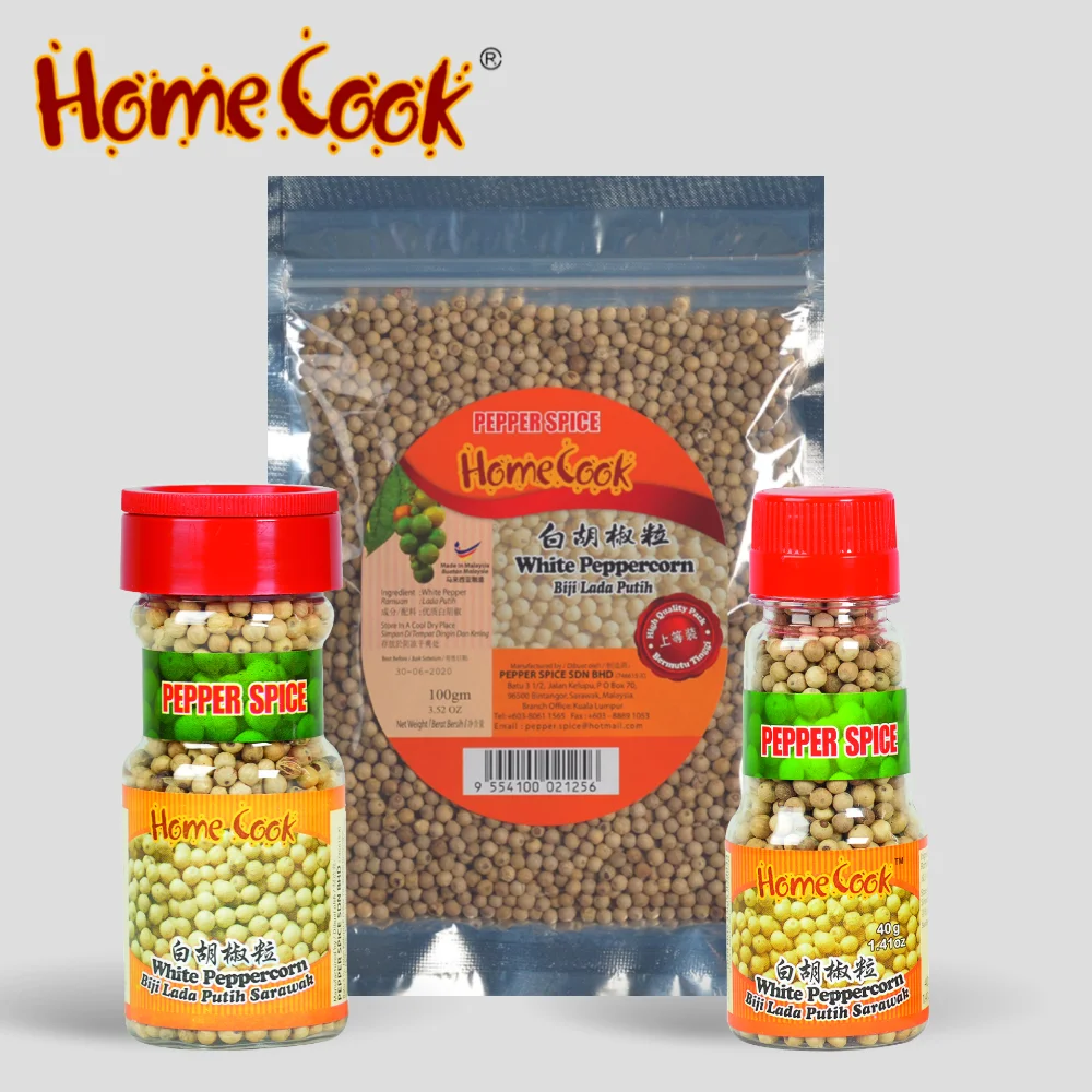 Cheapest Price Premium Fresh White Pepper Granule Seeds 40g Low MOQ Export Standard White Pepper Spices Hot Pot Soup Seasonings