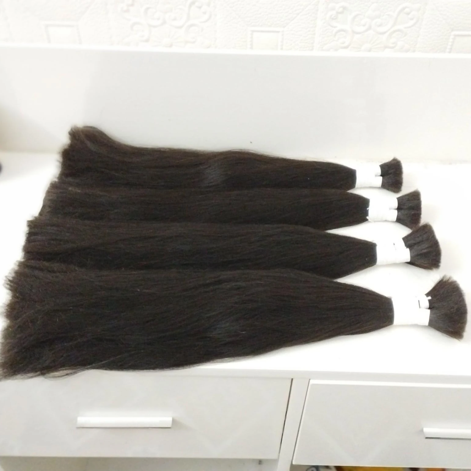 Best seller human hair  wigs bulk straigh hair  high quality from Vietnam