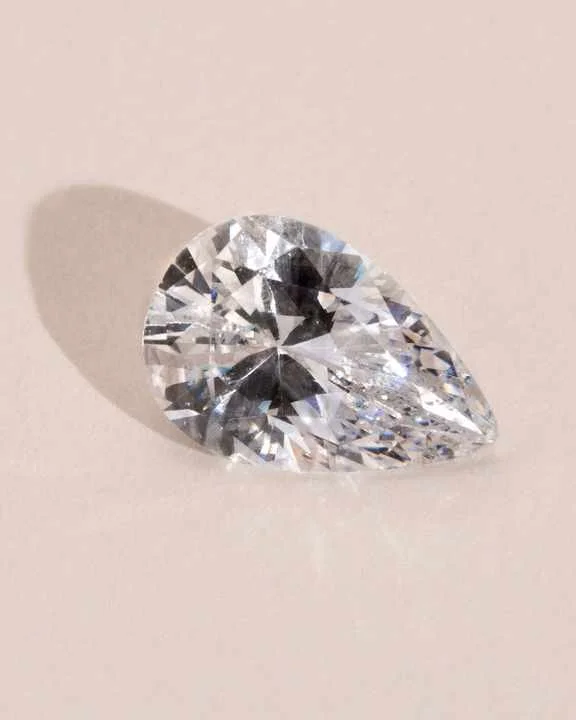 Отличная блестящая груша с огранкой от 1 до 5 карат E VS1 Lab HPHT CVD Diamond Выращенный незакрепленный камень лабораторный бриллиант для обручального кольца