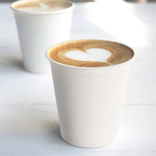 Biodegradable Coffee Cups Disposable Sugarcane Bagasse Compostable Cups for Cold or Hot Drinking