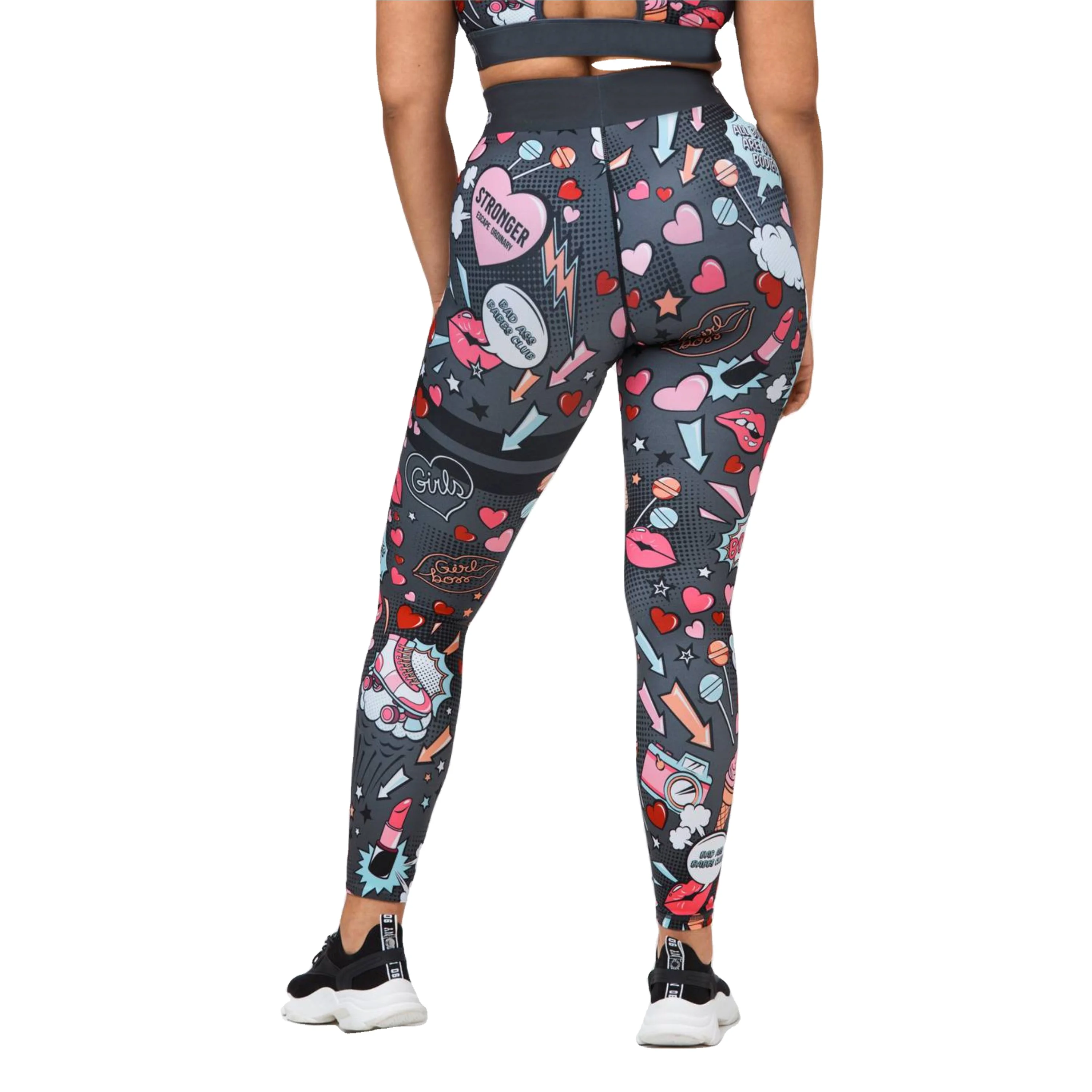 Custom Sublimation Leopard Print Ladies Yoga Leggings Womens  Yoga Pants Fitness Gym Yoga Wear