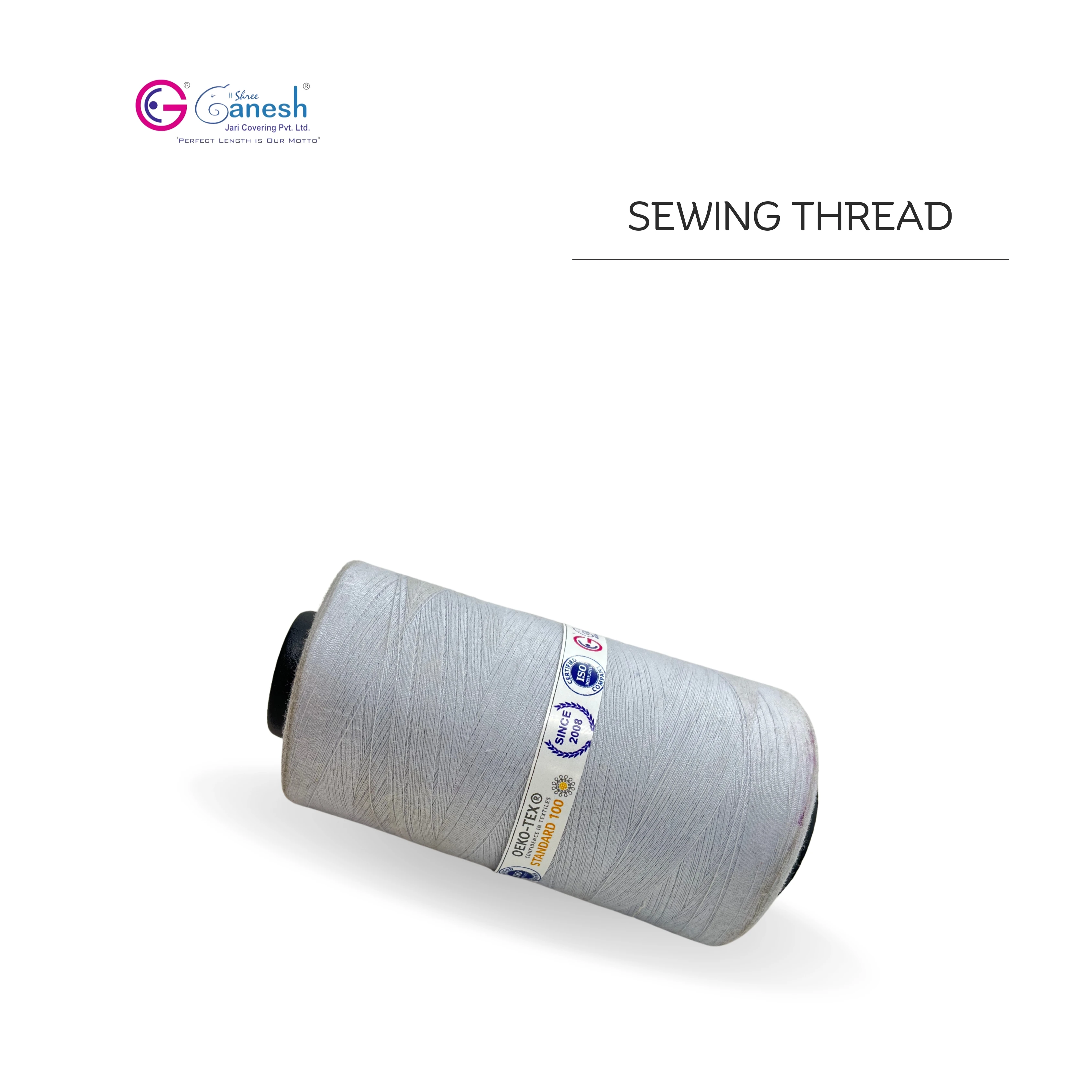 Premium 120/2 White Polyester Embroidery Thread Dyed Sewing Thread with High Tenacity Soft Raw Filament Twisted Weave Texturized