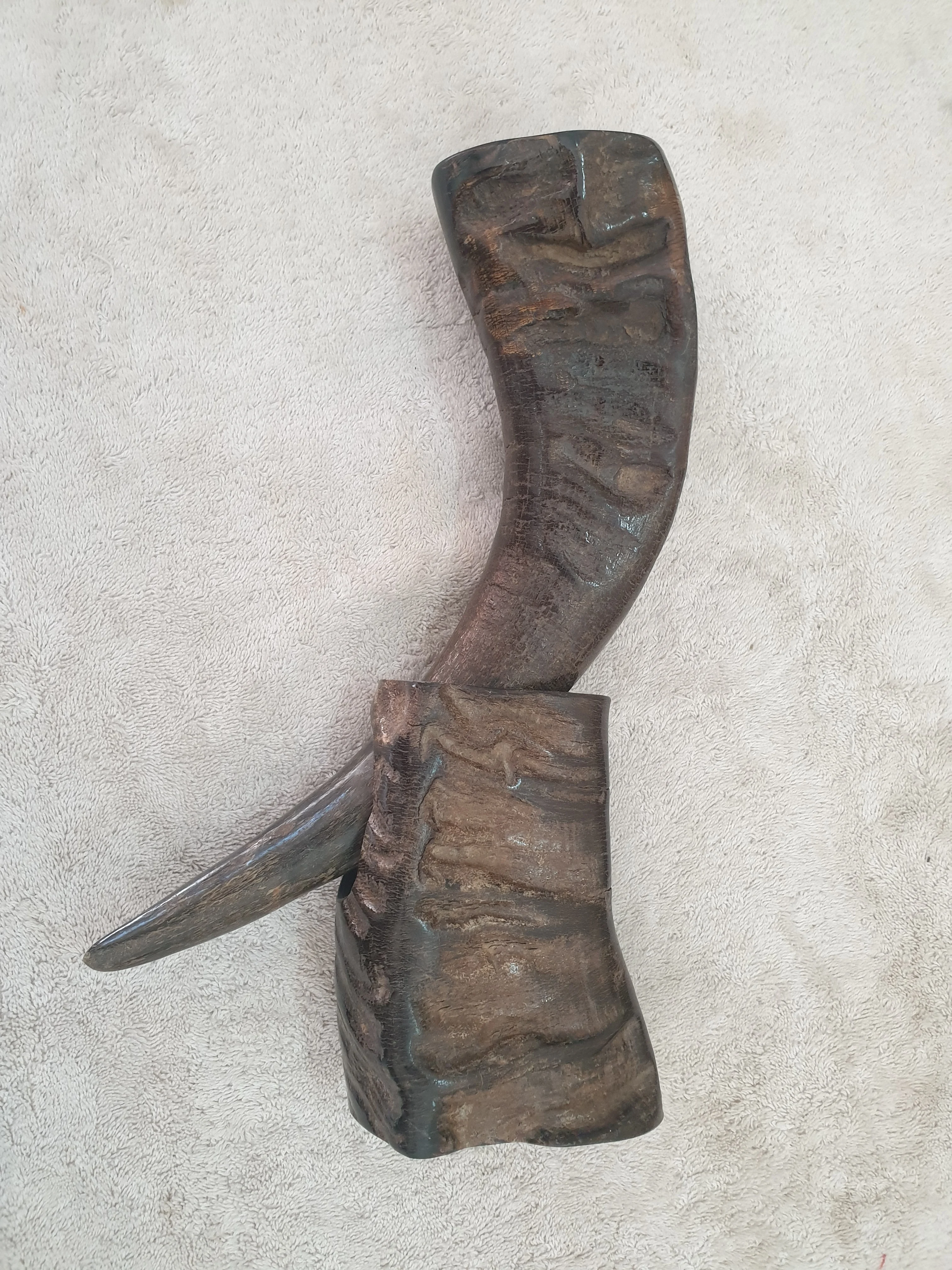 Indian Natural Buffalo Horn Mug Polished Cow Horn Tankards Viking Drinking Horns for Coffee and Tea