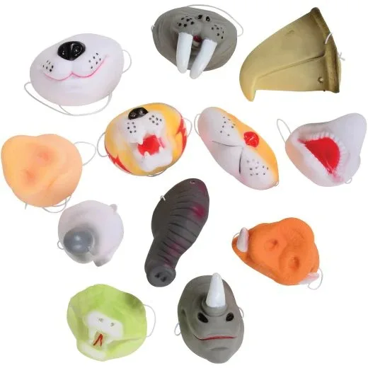 Wholesale high quality custom soft Assorted Animal Noses Toys