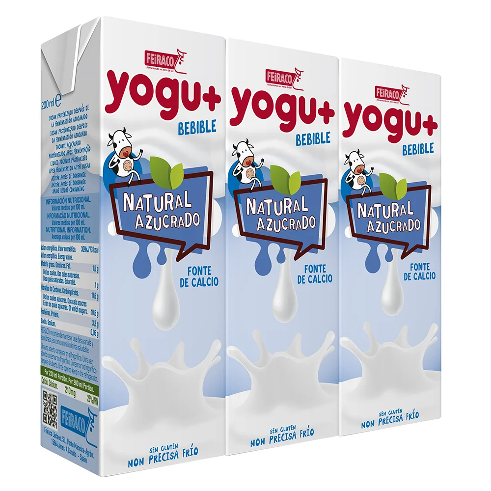 Жидкий йогурт 200 мл натуральный FEIRACO