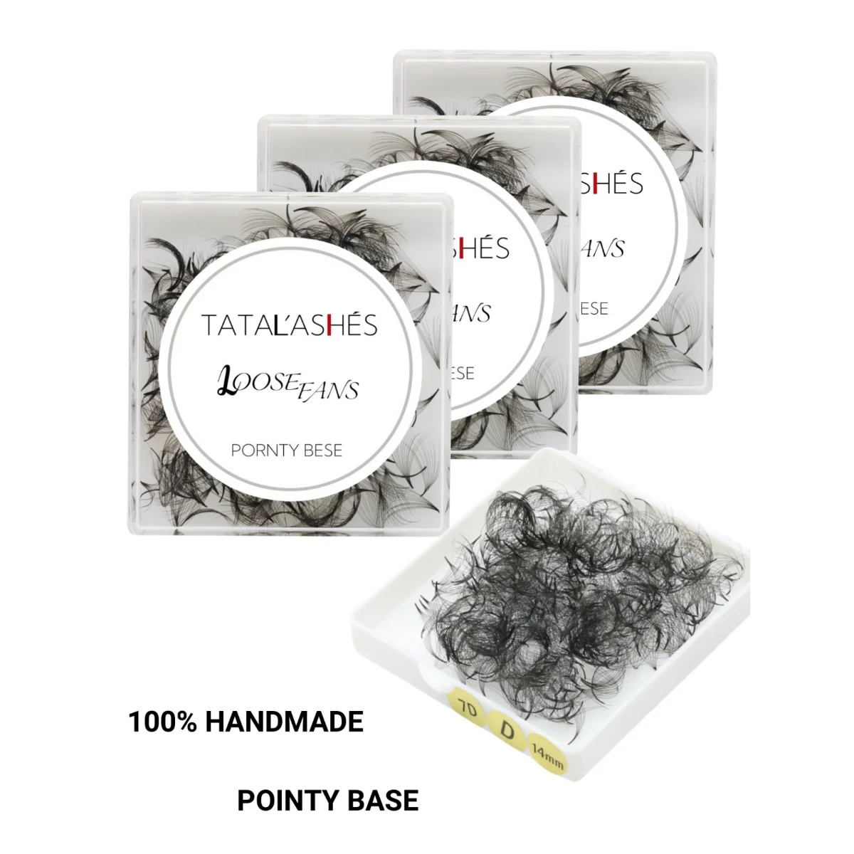 ODM OEM  500Fans 3D 4D 5D 6D 7D Premade Fan LashesPointy Base root  Loose Fan Lashes  For Professional Eyelash Extension