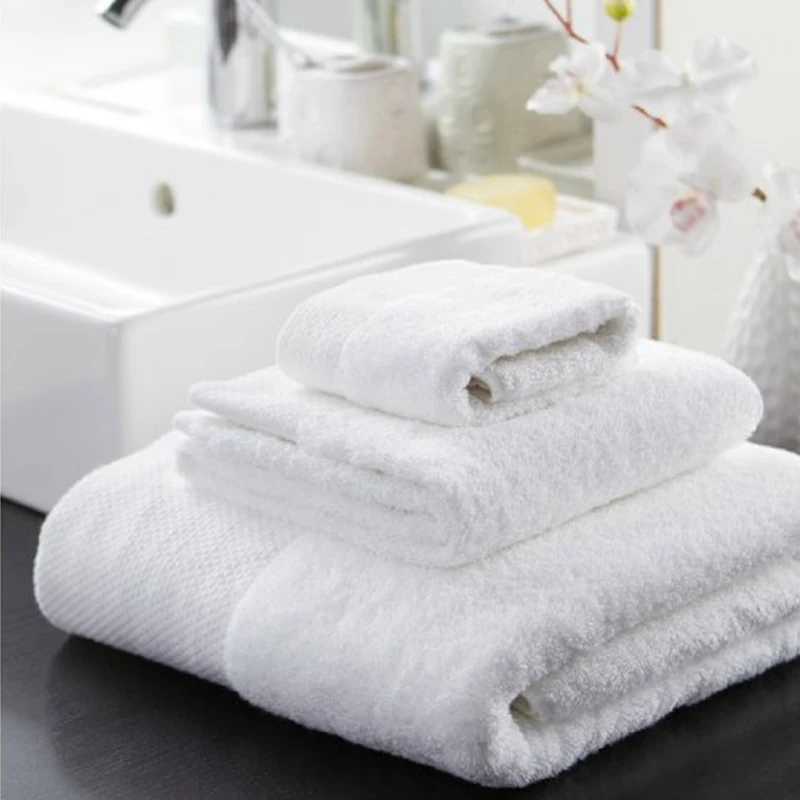 made in China Hotel Hotel Beauty Salon Increases Thicker Bed Plain Cotton Fire Towel