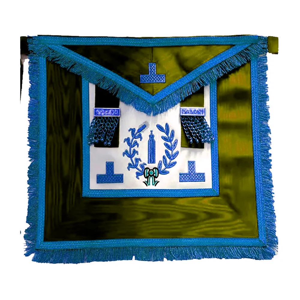 New Masonic Regalia Craft Master Masons MM Apron and Freemason Ribbon Fabric Hand Origin Foundation Type Badges