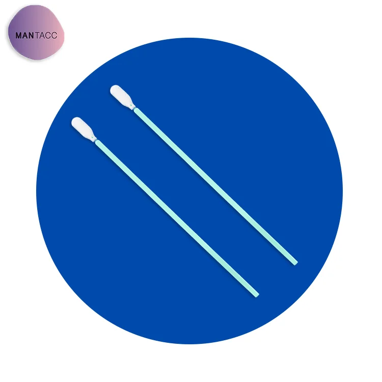 CE MANTACC Sterile Buccal sponge swab Oral Flocked Swab For Rt Pcr Test