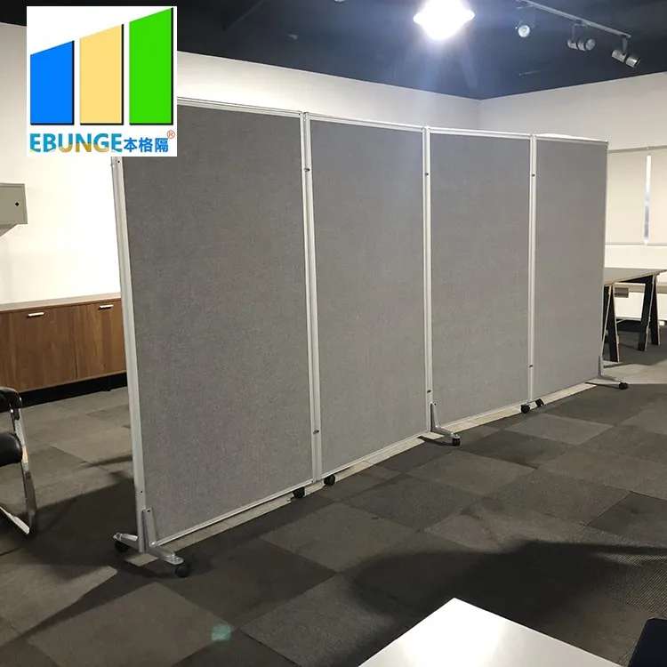 EBUNGE Mobile Foldable Room Space Divider Temporary Wall Partitions for Hotel Banquet Hall