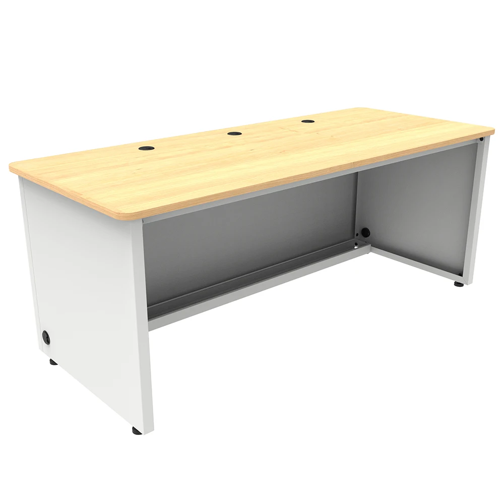VersaDesk Enclosed Classroom Desk White/ Maple