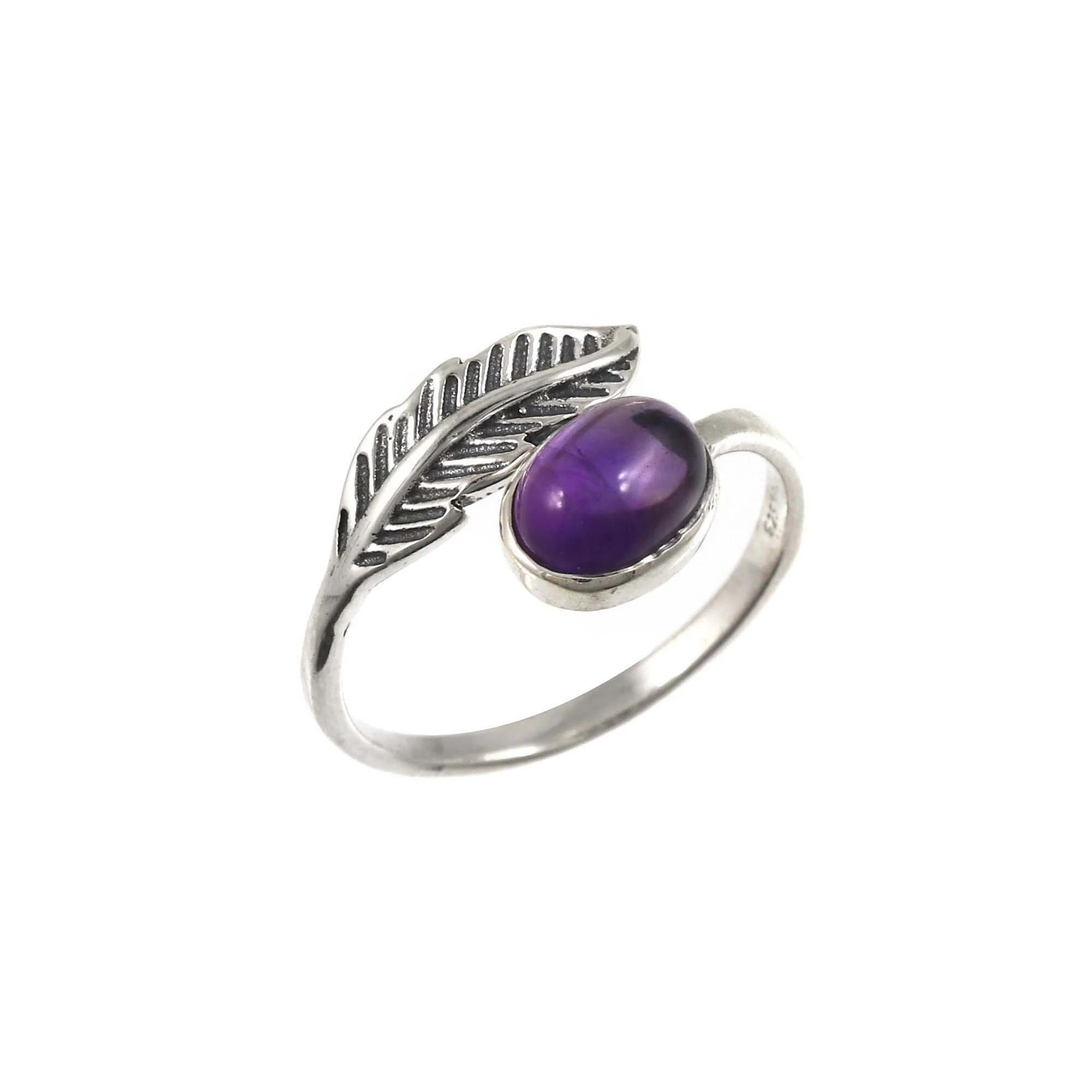 Leaf Gemstone Ring