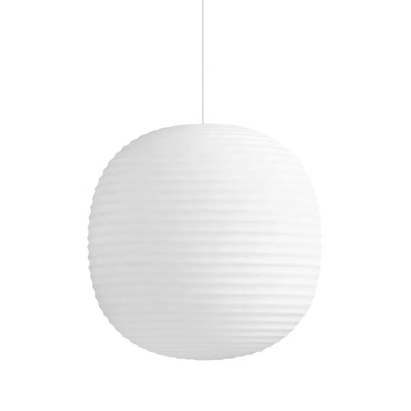 Lampshade Globe Lantern Ceiling Lamp Lighting Pendant Lamp Chandelier Light Opal Glass Small Ribbed Surface Round Frosted White