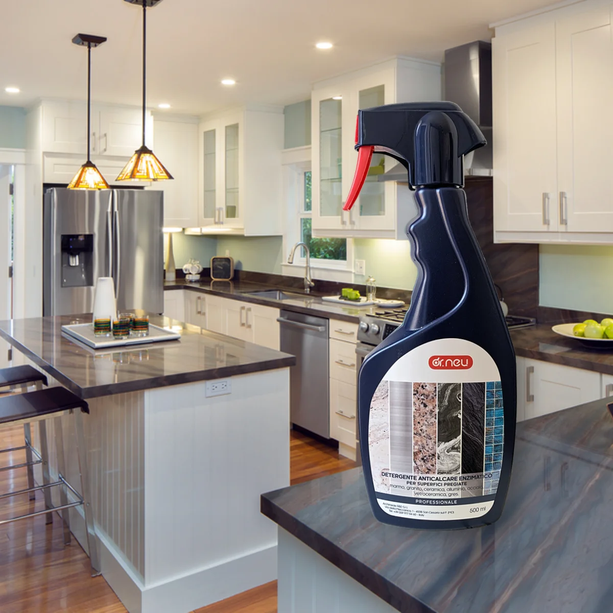 Detergent Enzymatic Descaler Valuable surfaces multipurpose Home cleaning Marble Natural stones Eco-friendly 500 ml