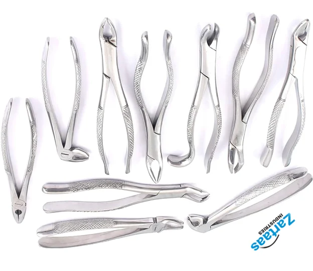 High Quality 10 PCS Basic Oral Dental Surgery Extraction Elevators Forceps Kit Set  Dental Instruments Manufacturer and Exporter