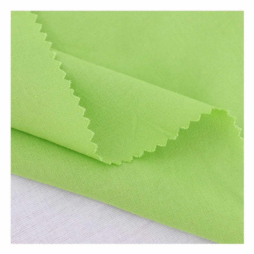 30s 45s Woven spun rayon challis fabric solid viscose poplin 100 rayon fabric plain dyed viscose rayon fabric
