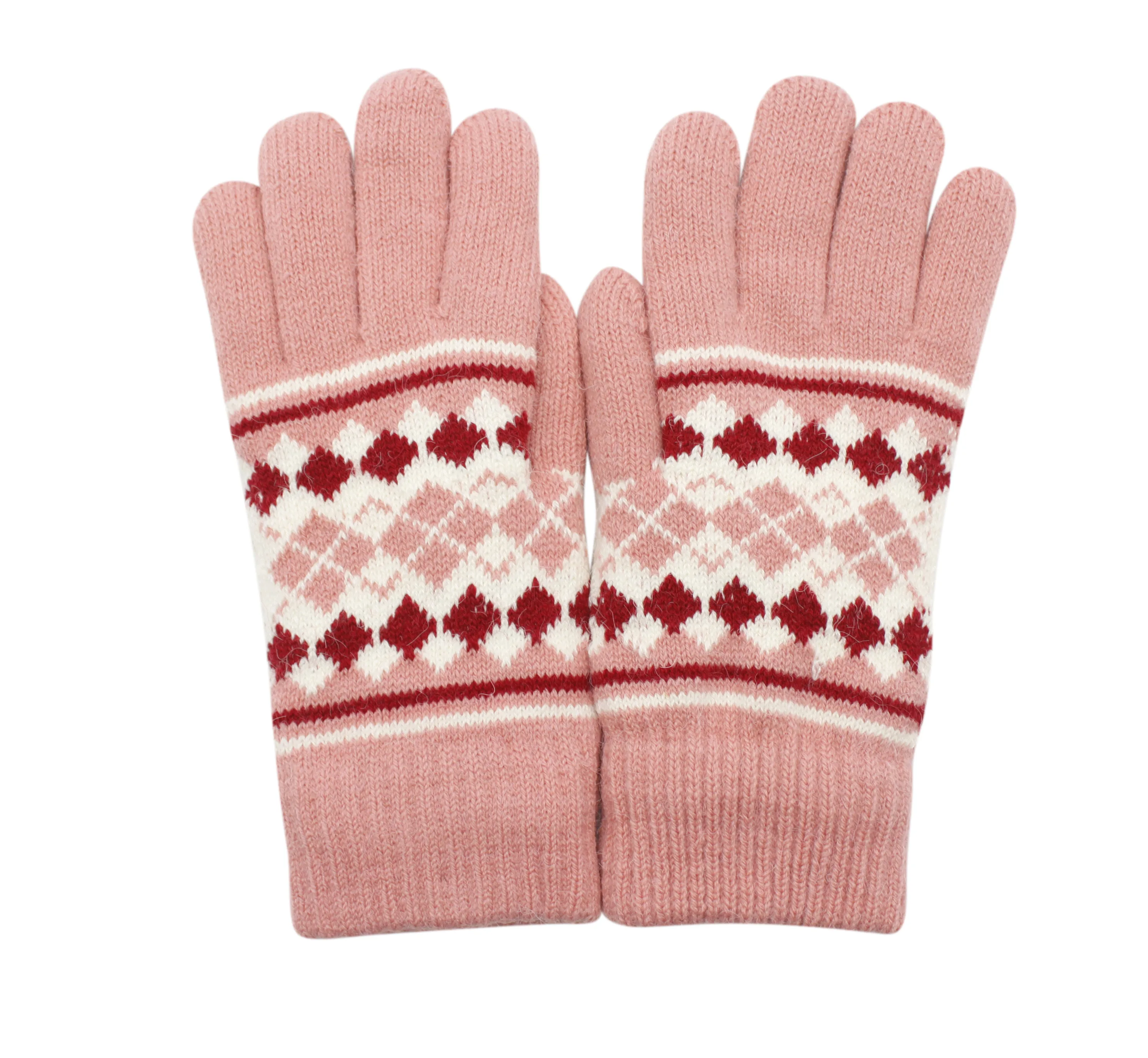 Double Layer Winter Gloves For Women