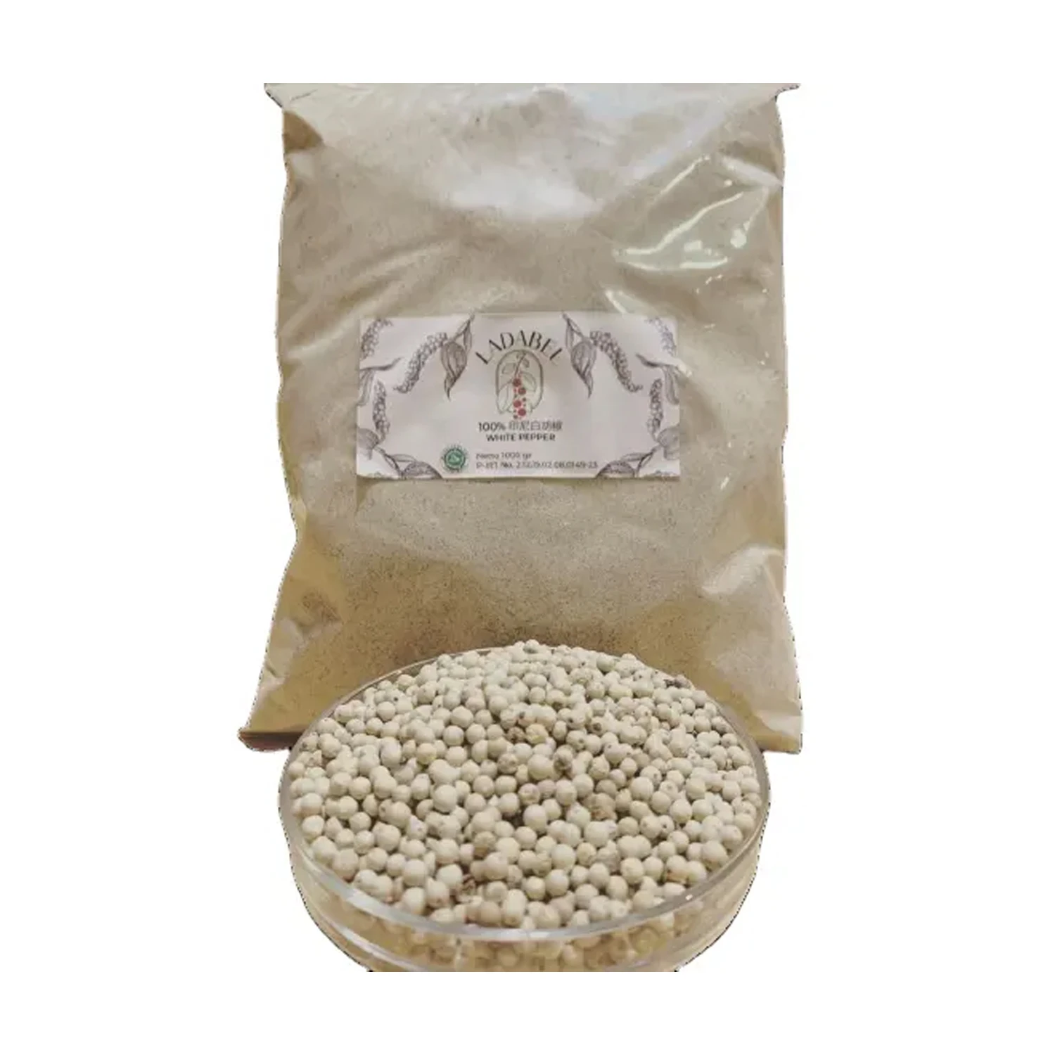 100% Export Oriented Premium Single Spices White & Black Pepper Powder Bulk From Belitung Indonesia For Condiment Food And Soup