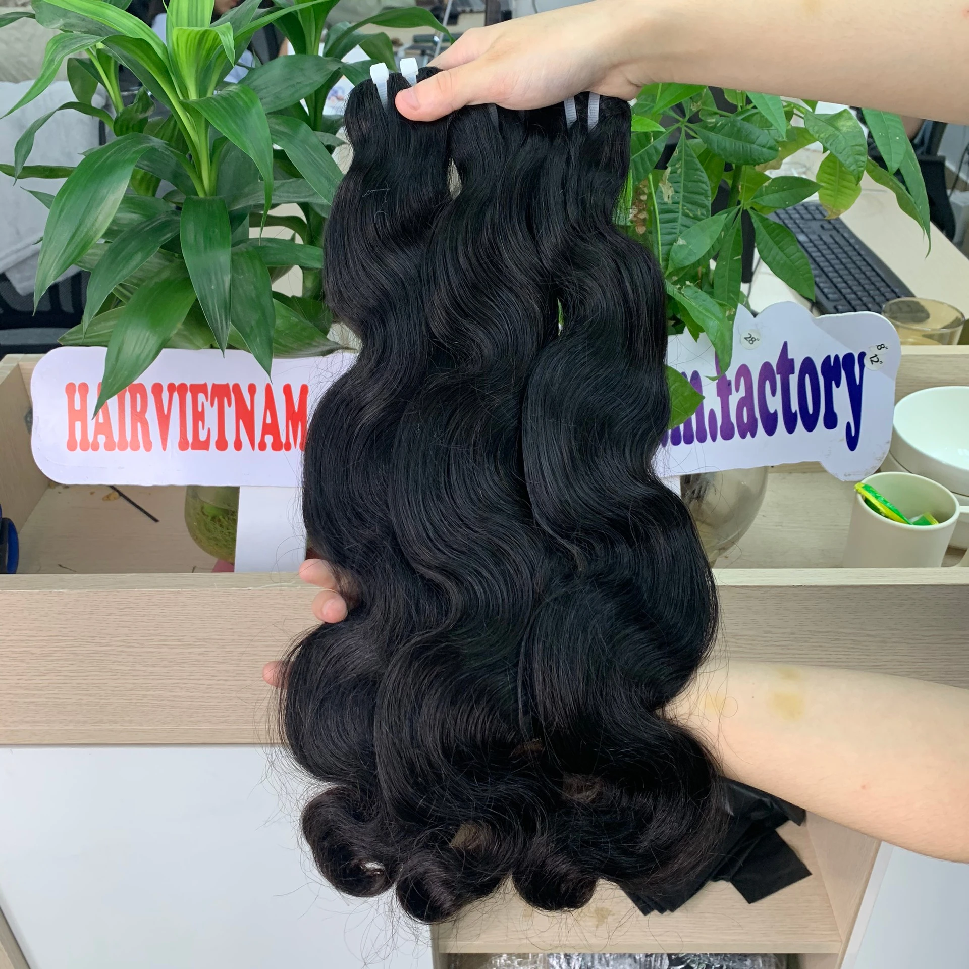 Best high quality body wavy hair product made by 100% Vietnamese  human hair weaves bundle human hair wigs