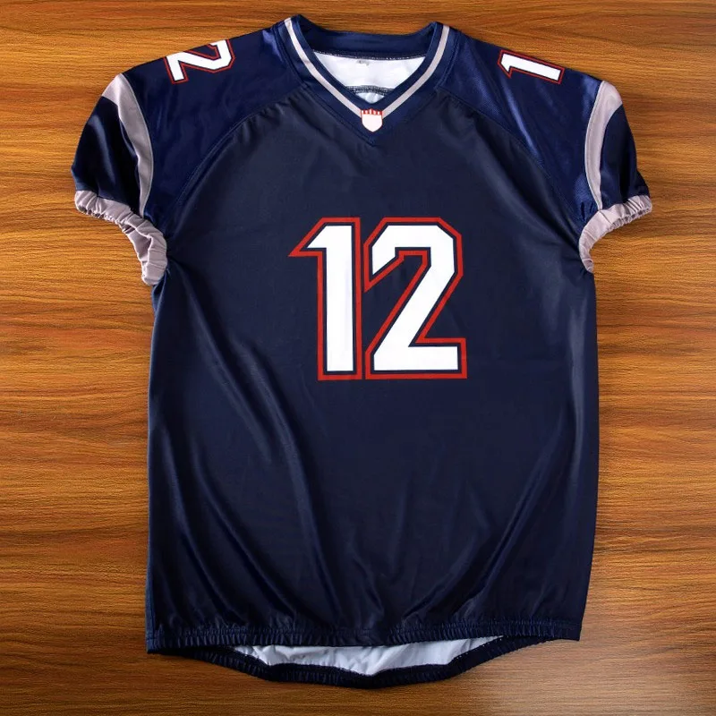 Custom Color American Football Jersey Athletic Wear Mesh Jersey Sublimation Print Number and Name Sportswear Clothes