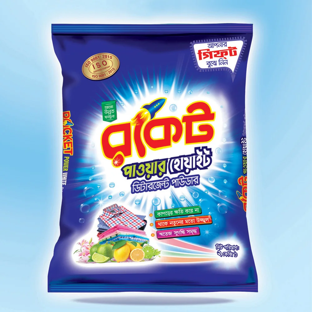 Detergent Powder Washing Powder Manufacturer Factory Price Rocket Power White Detergent Powder