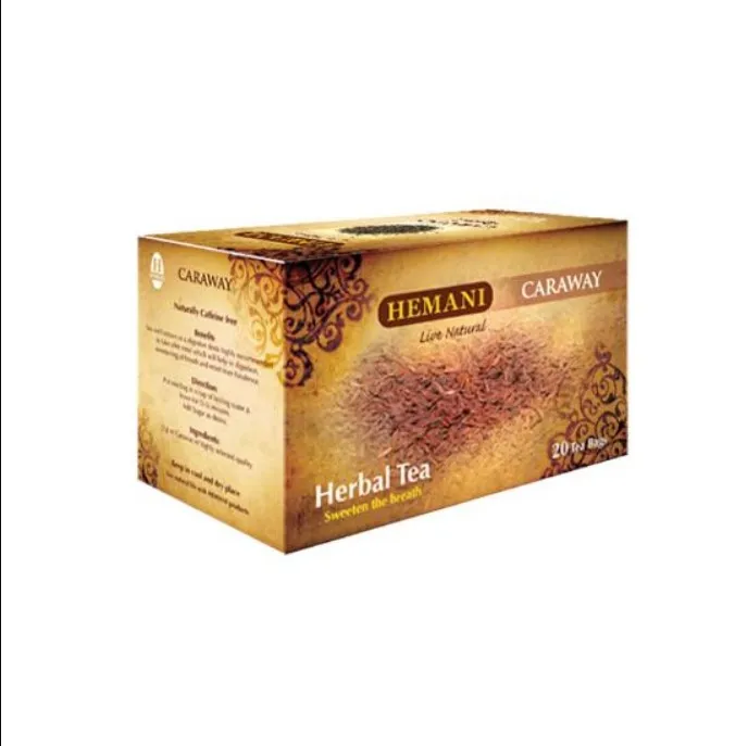 Natural & Organic, Hemani HERBAL TEA - CARAWAY, 2g x 20 sachets/Box 40g, Prevents Indigestion, Stomach Pain, Bloating