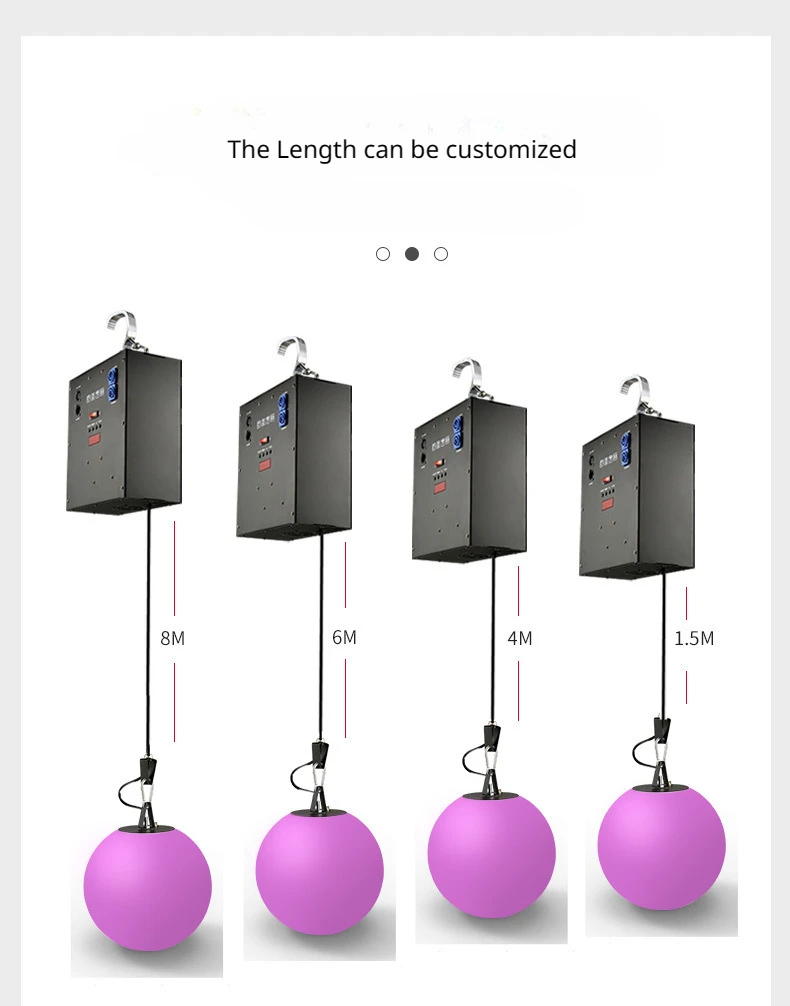 3D Effects Winch LED Kinetic Light System RGB Manufacturer Modern China 90 RGBW DMX512 / Master-slave / Auto 90 Cm Disco Ball 85