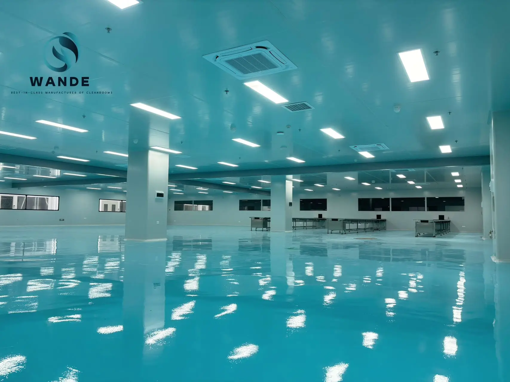 New Gmp Cleanroom Epoxy LED Panel Cleanroom GMP Gowning for Manufacturing Plant Industries Cleanroom