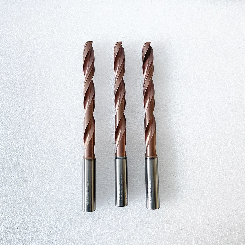 FULLOVE D10.8xL155 mm Tungsten Solid Cemented Carbide Drill Bits Through Coolant