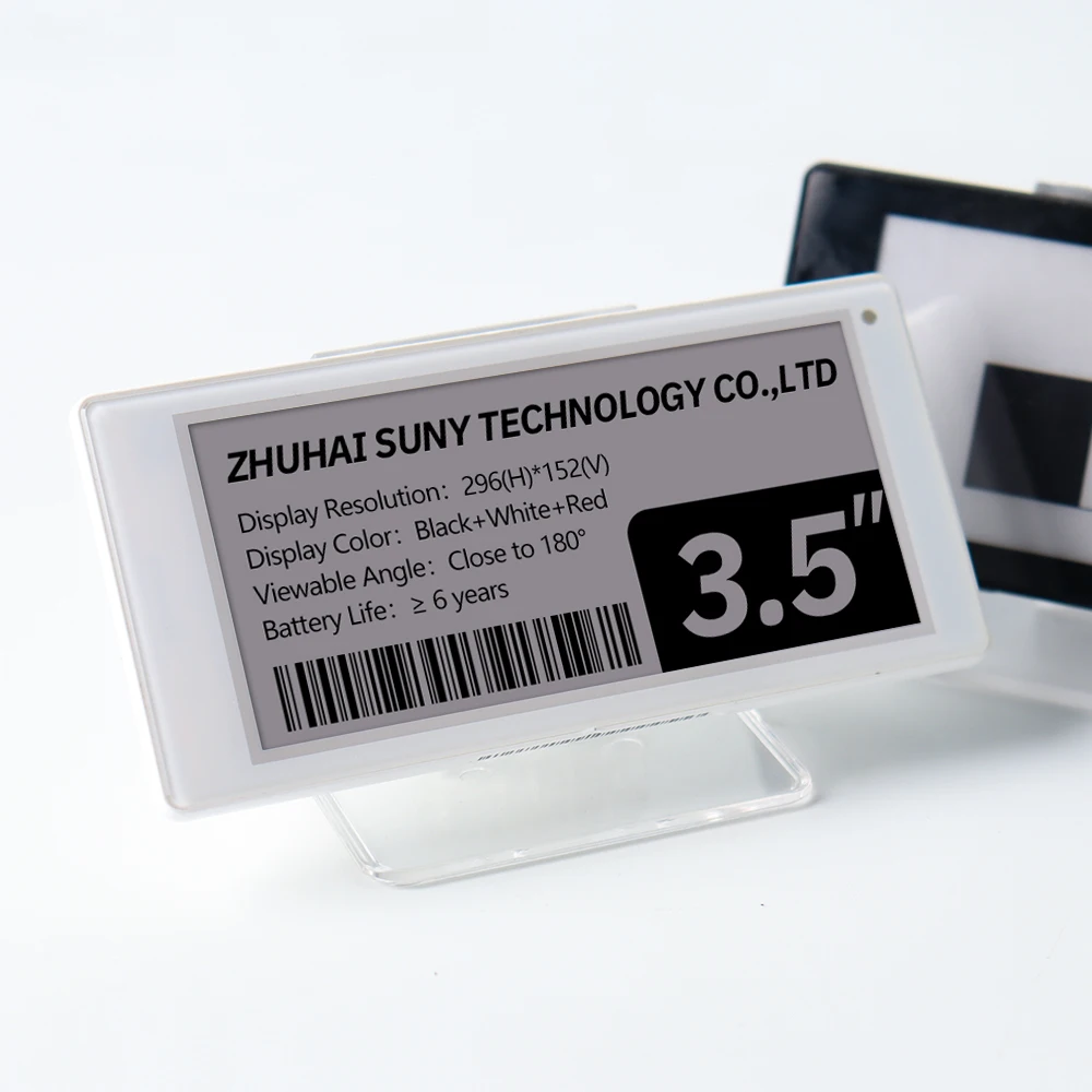 Zhsunyco Smart Warehouse 3.5 Inch E-ink Epd Epaper Ble 5.0 Esl Electronic Price Tag Of Goods Grocery