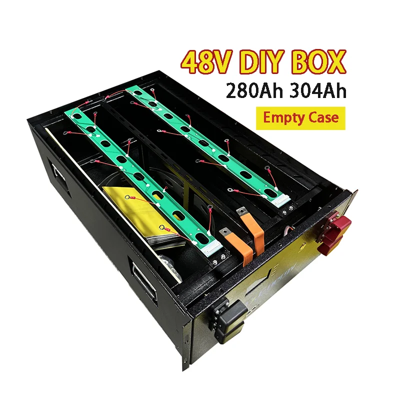 lithium battery diy 16s 48v 280ah lifepo4 battery box 304ah empty case kit with 200a smart bms battery box lifepo4