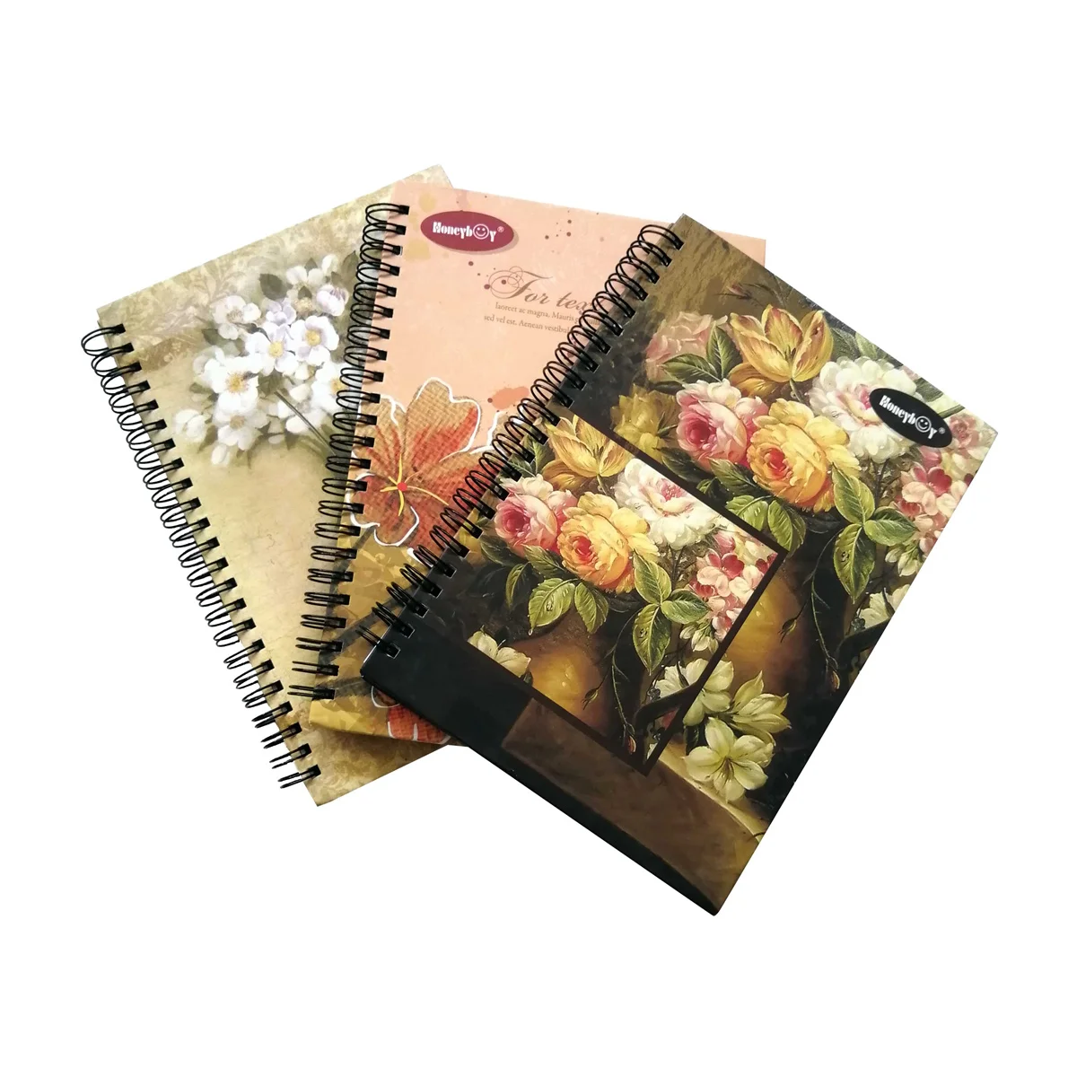 Необычный цветной блокнот на спирали с линейкой для колледжа, 3 предмета