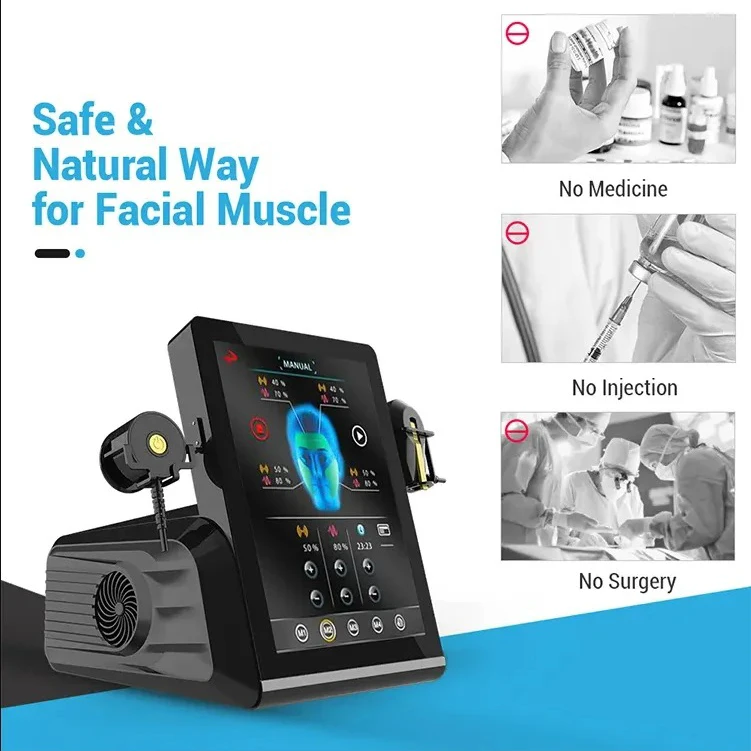 Third Generation Spa Emrf Em Rf Face Machine Pe Face Lifting Ems Facial Machine Portable