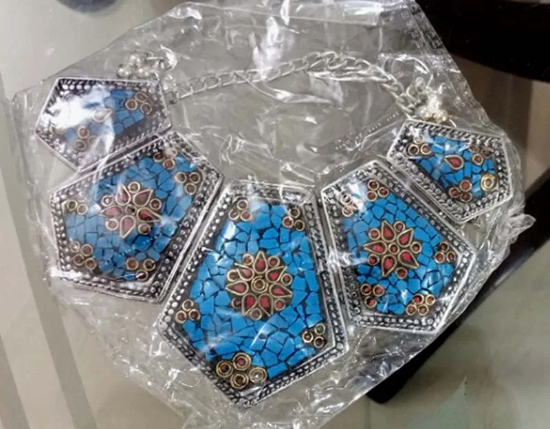 New Fashionable Mosaic Work Metal Beads Necklaces Women Pearl Fashion Jewellery Gift Competitive Export Price Indian