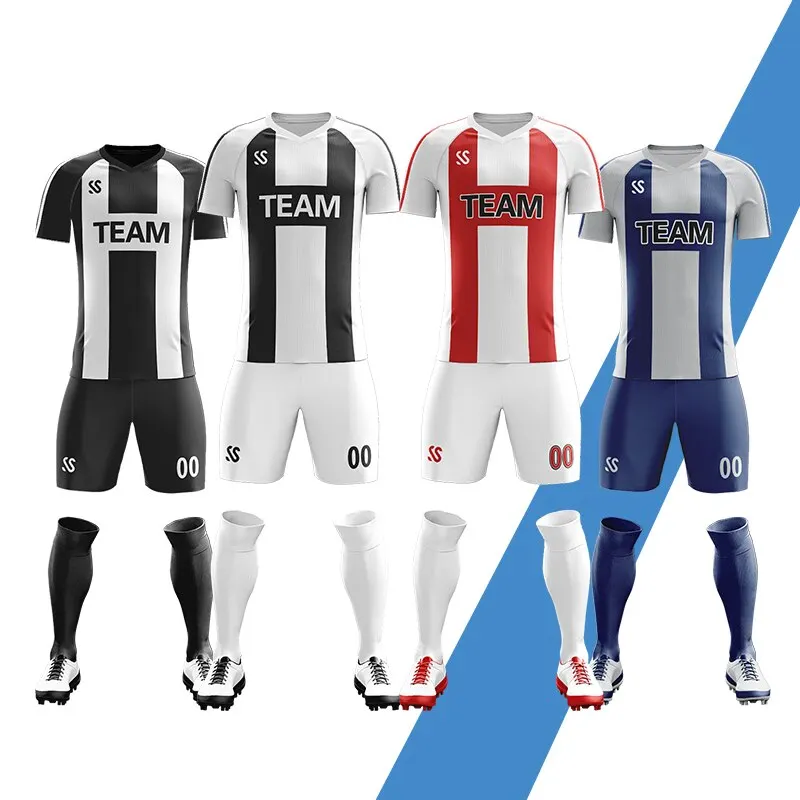 Wholesale OEM Custom Made Plain Blank Soccer Uniform Football Jerseys Soccer jersey