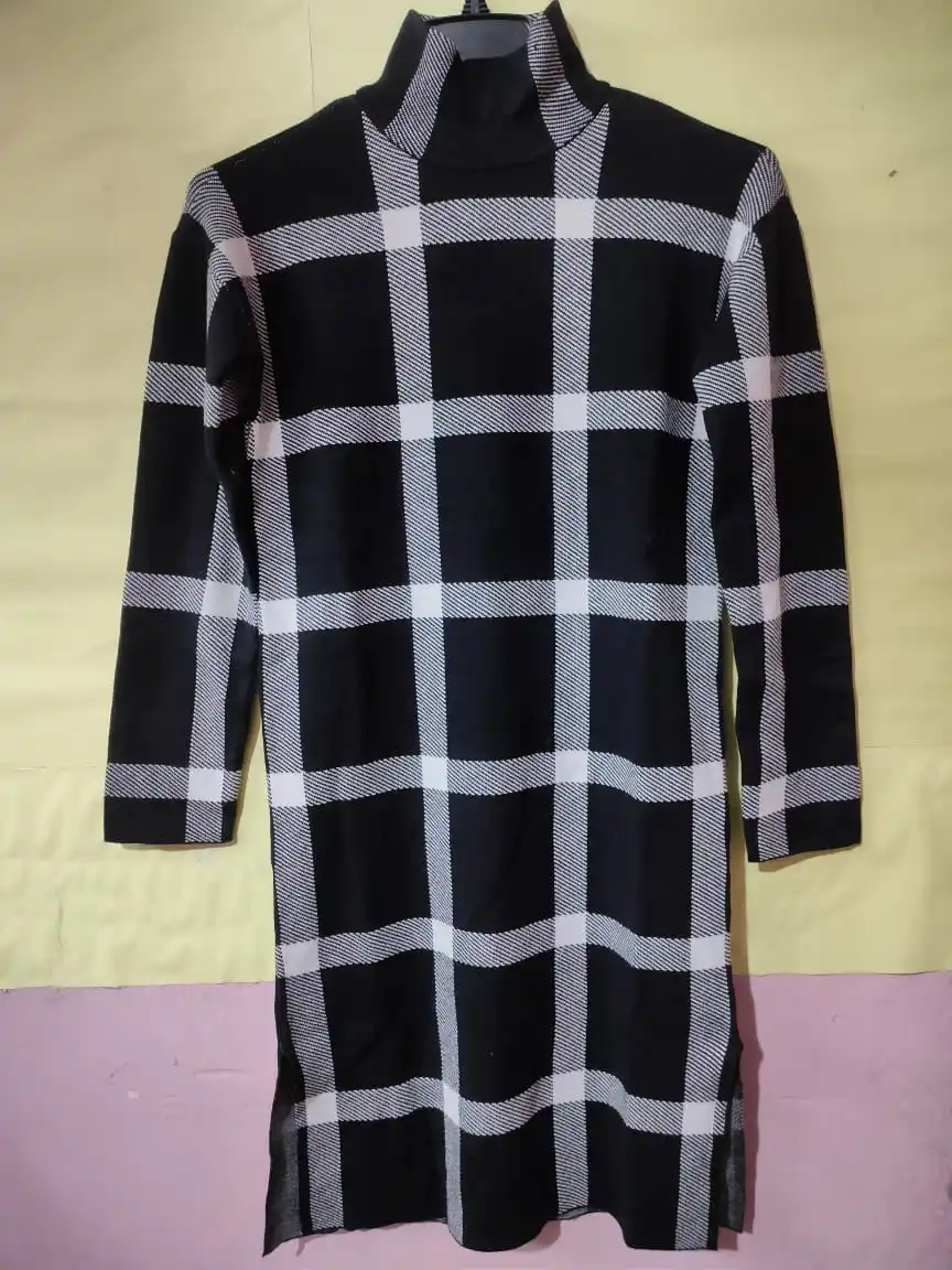 Fashionable New Design Factory Manufacturer Casual Breathable Modern Style High Quality Lady Women Clothing Long Sleeve Dress