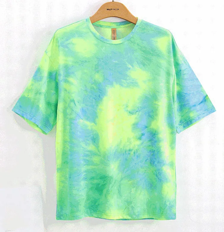 Best Hot Selling Custom Made Logo And Design Printed Tie Dye Pullover Men Casual Woven T-Shirt For Men