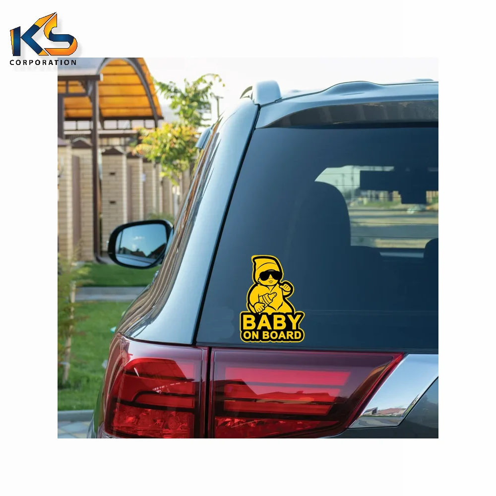 Custom Logo Decal Stickers Advertising Baby On Board Car Stickers Custom Baby On Board Warning Sign Stickers