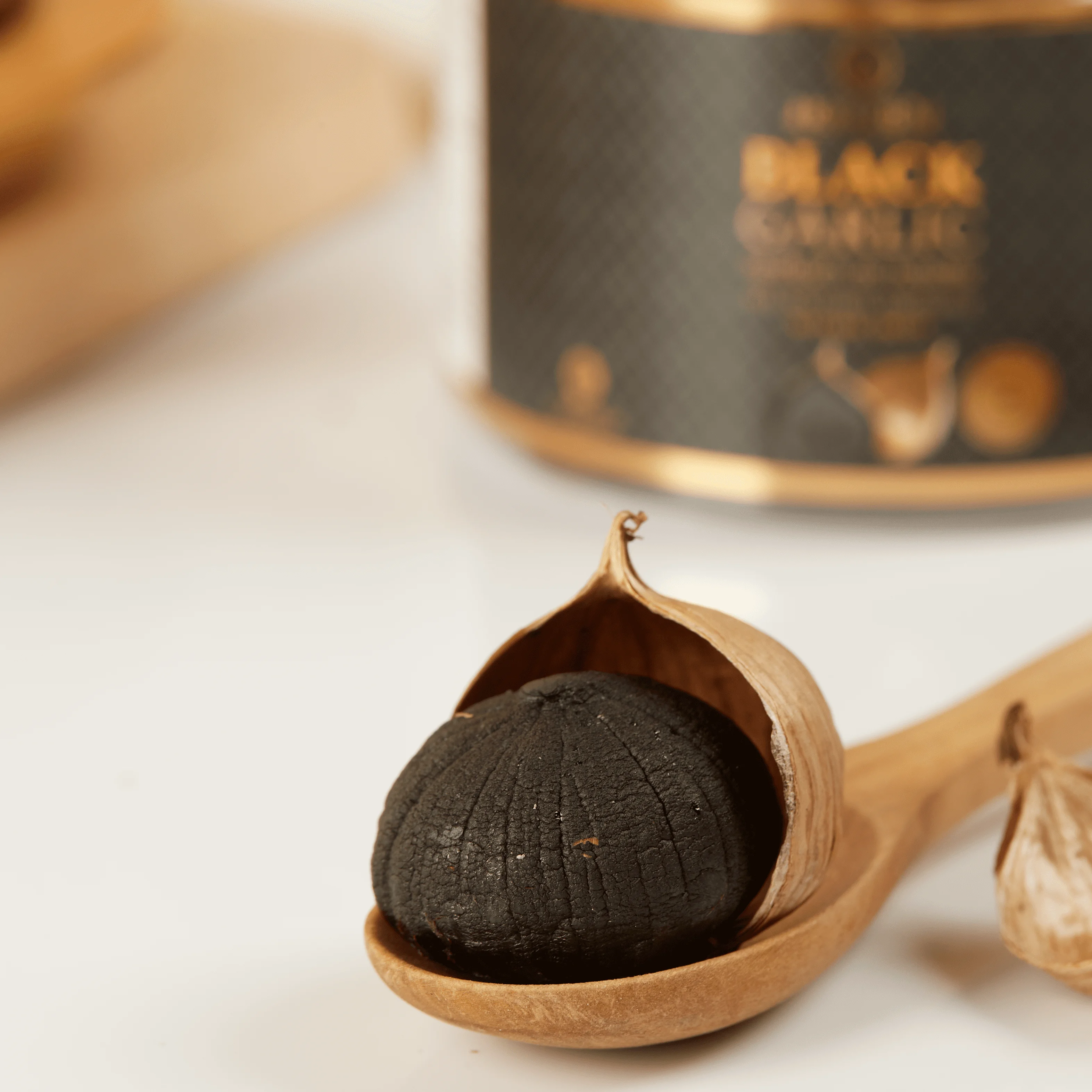 Homtiem Black Garlic 8.82 Oz (250g.) Organic Natural Sweet Ready to Eat for Healthy Snack Healthy Recipes