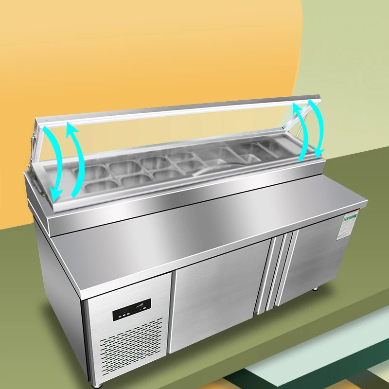 commercial Refrigeration equipment sandwich pizza prep table