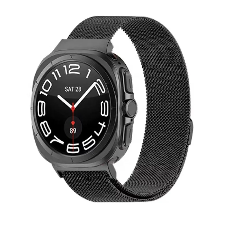 Luxury Milanese milanese loop strap band for Samsung Galaxy 7 Ultra 47mm