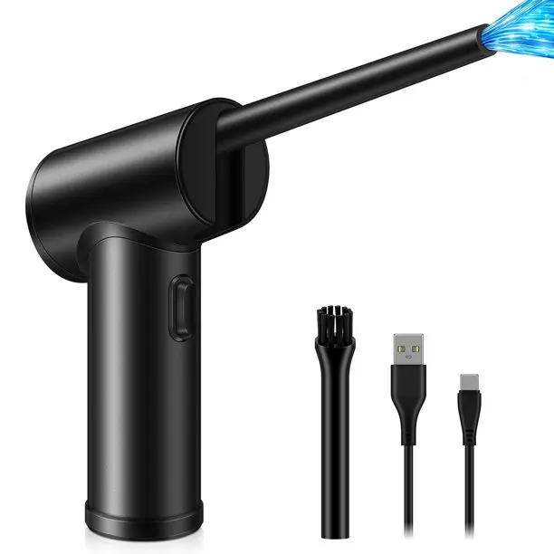 OEM Logo 6000mAh Electric Handheld Cordless Mini air spray duster Gun Compute blower electronic Compressed Air Duster For Car