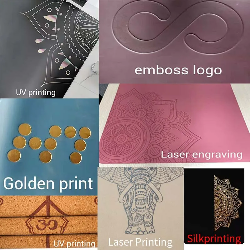 Umicca Custom Print Fitness Gym Esterillas De Yoga Tapis De Fitness Exercise Workout Floor Pilates Thick TPE Non Slip Yoga Mat