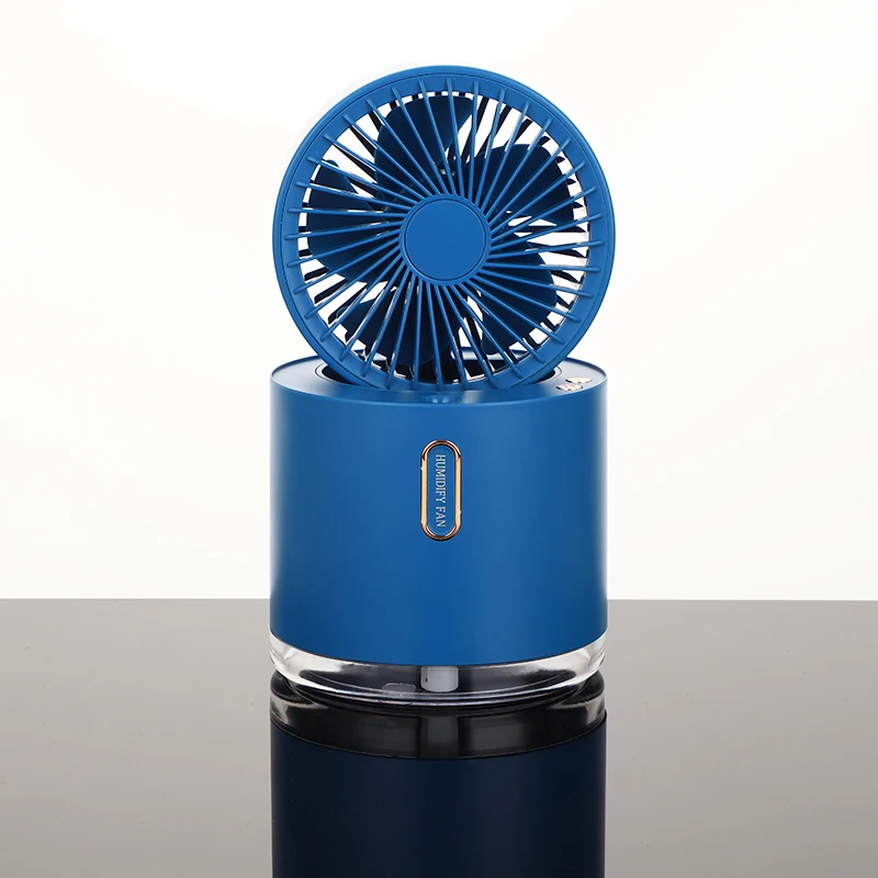 Factory Hot Sale Table Portable USB Rechargeable Folding Water Cooling Spray Adjustable Humidifier revolve Mini Fan