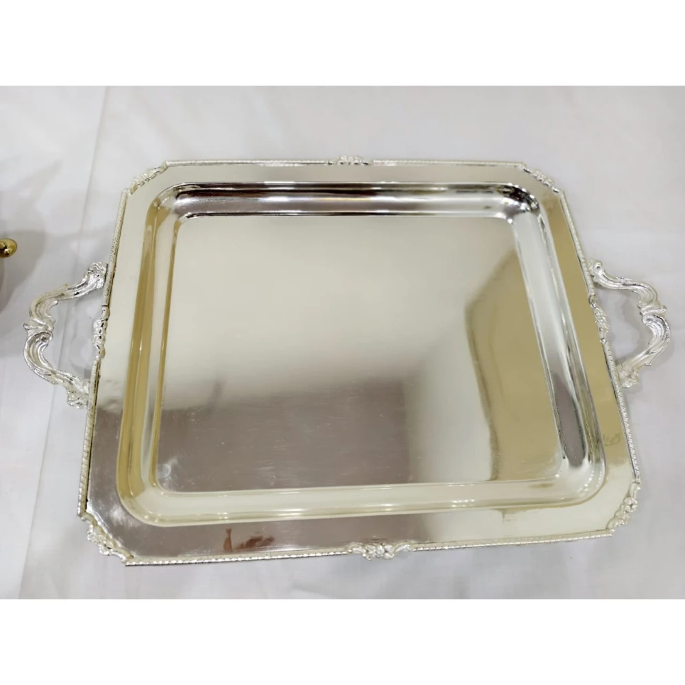 Wholesale Metal Stainless Steel Serving Trays For Cafes Hotels And Beach With Customized Sizes And Colors
