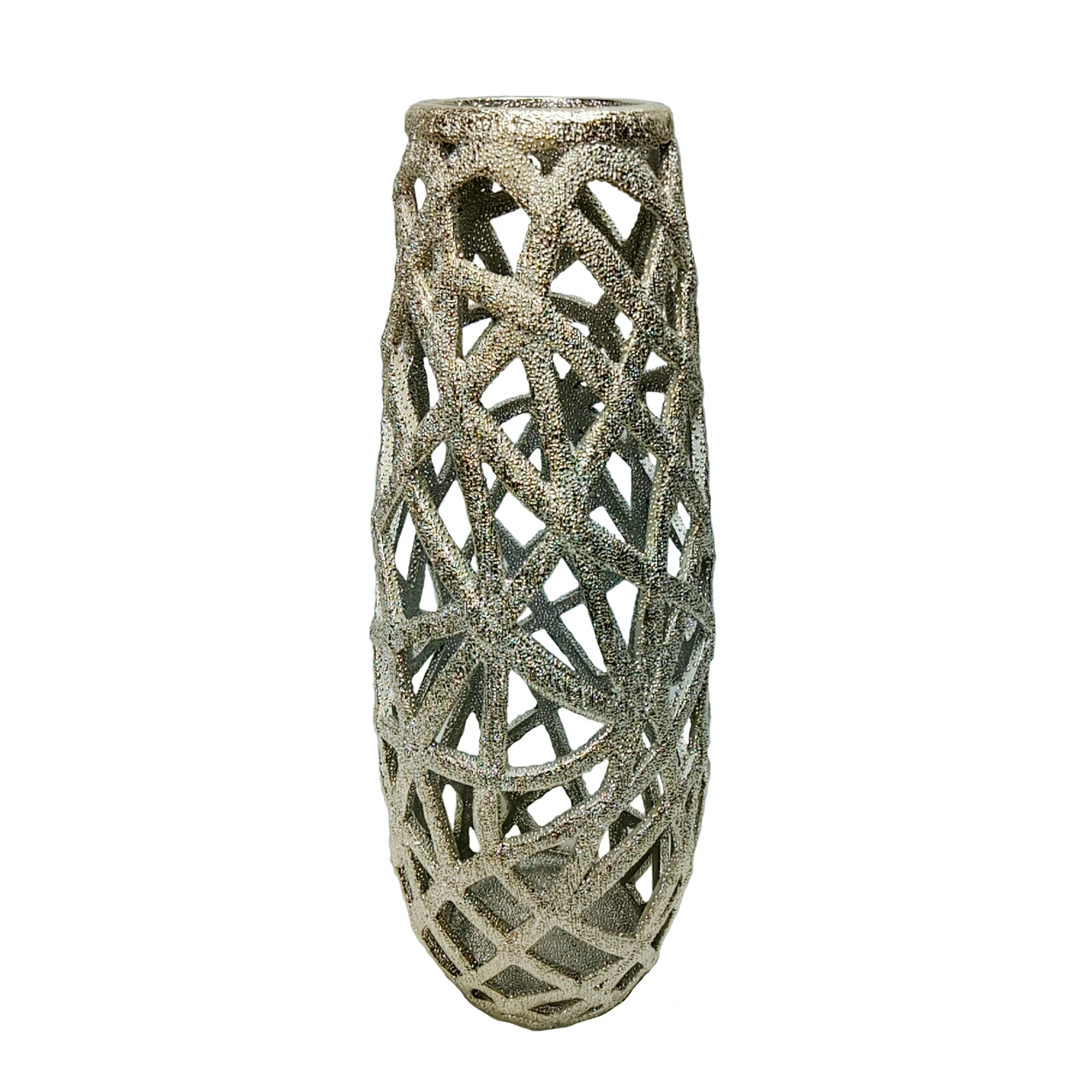 Sagebrook Home Ceramic 18 Inch Cut-out Vase Champagne High Quality Product Wholesale Supplier